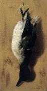 Hirst, Claude Raguet Waterfowl Hanging from a Nail oil painting on canvas